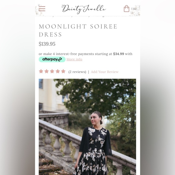 WORN 1X! Dainty Jewells Moonlight Soiree Dress. PD$144.95 ($139.95+$5 plus size) - Picture 2 of 15